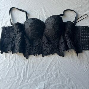Elegant Black Lace Top